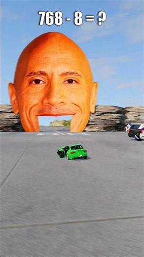 mini car vs police roadblocks 27 – 😱 | BeamNG drive #shorts