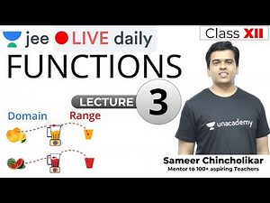 JEE Mains: Functions - Lecture 3 | Class 12 | Unacademy JEE | IIT JEE Mathematics | Sameer Sir