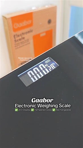 Rechargeable Electronic Weighing Scale by Gaabor