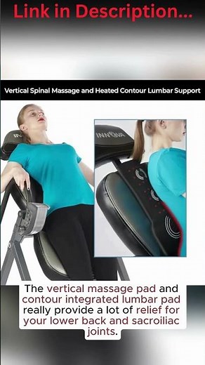 INNOVA HEALTH AND FITNESS ITM5900 Inversion Table Relieve Pain Fast with Heat & Massage