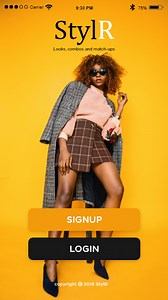 StylR app UI/UX design and prototyping. - Lekan Temitayo