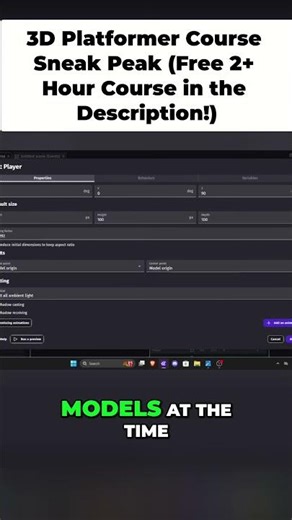 GDevelop 3D Platformer Hitbox Control #tutorial #gamedev #gdevelop #gdevelop5