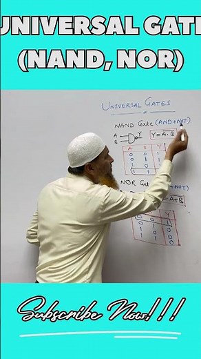 Universal Gates NOR and NAND #shorts #youtubeshorts #digital #logic