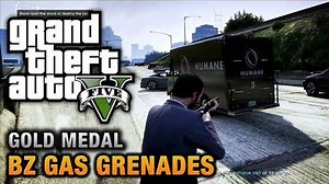GTA 5 - Mission 15 - BZ Gas Grenades 100% Gold Medal Walkthrough