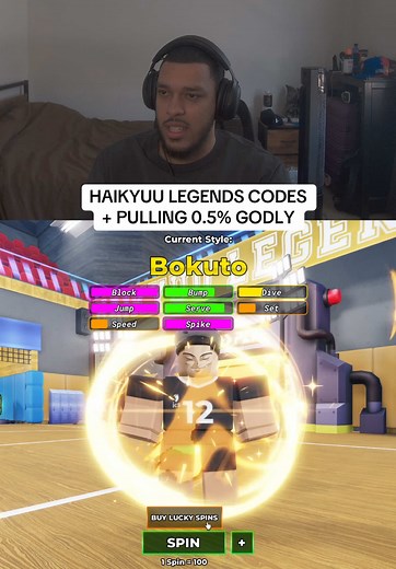 Haikyuu Legends Codes: Pulling 0.5% Godly Characters