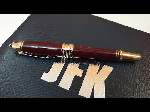 Montblanc JFK Burgundy Fountain Pen Review