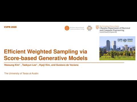 [CVPR 2026] Efficient Weighted Sampling via Score-based Generative Models