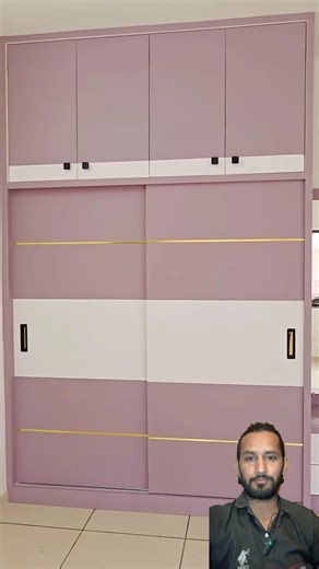 Sliding Wardrobe in Small Room 😍 | Luxury Modular Furniture Design 🔥 | Space Saving Idea