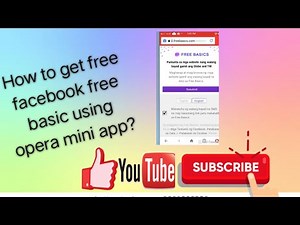 How to get free facebook using opera mini app?by:luzalcen