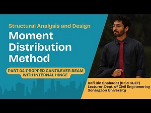 Moment Distribution Method | Part 04 | Propped Cantilever Beam | Structural analysis and design