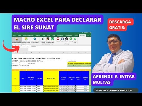 😱Gratis: Macro Excel para declarar el SIRE SUNAT 2024|Tutorial Completo
