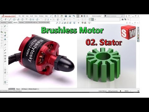 Solidworks Tutorial HP -01. Mouting - Brushless Motor 2212 920 kv