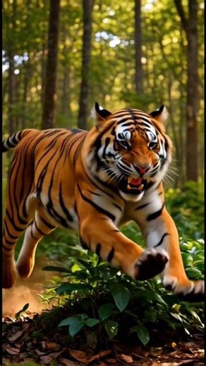the tiger is angry