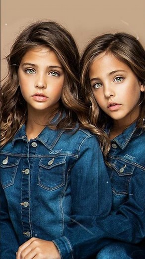 Most Beautiful Twin in the world Now and then ! #shorts #viral #beautiful #twins