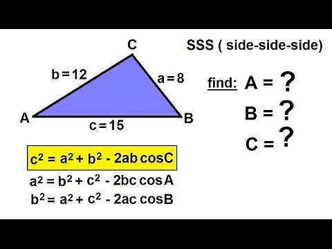PreCalculus - Trigonometry: The Law of Cosines (10 of 15) Finding 3 Angles Given 3 Sides