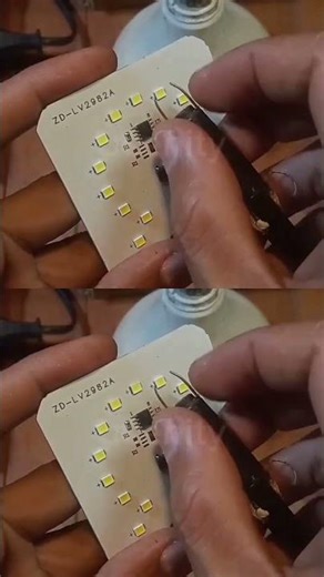 series parallel circuit in dim LED lights #barudakogo