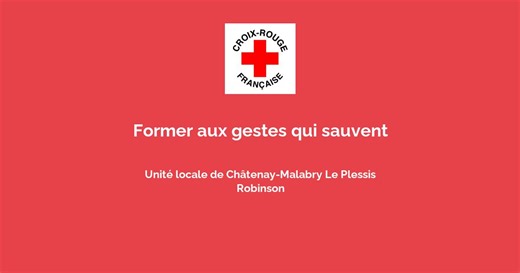 Former aux gestes qui sauvent avec Unité locale de Châtenay-Malabry Le Plessis Robinson - Enseignement / Formation