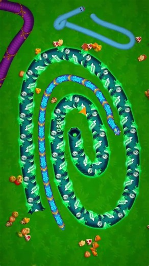 worms zone io gameplay saamp wali games slither io wormate danger slow motion #snakeRajagaming