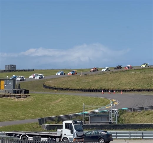 Filming for Fun Cup Endurance Championship prior to tomorrow's BRSCC summer festival. The VWs have two three hour races at 1220 and 1855 and will be here on Saturday only. Other racing (15 or 20 minute length) from three MX5 championships, The Nankang Tyre BMW Compact Cup Championship and #VinyldetailfiestaST150Challenge. Ticket prices £12 for one day or £15 for two. | Anglesey Circuit / Trac Môn