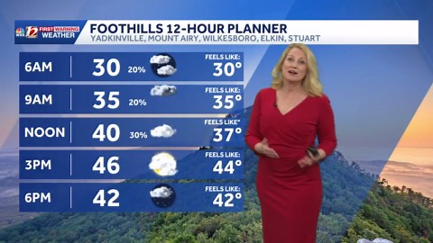 Winter Weather Advisory for the North Carolina Mountains Sunday and spotty rain for the Piedmont, Nov. 29 Update