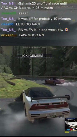 1v1 Gemersese v Dominik Takigahara Uphill Overtake