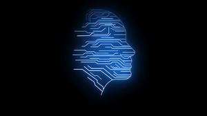 Chat with AI or Artificial Intelligence technology. Artificial Intelligence technology concept .Ai Machine Learning Robot .