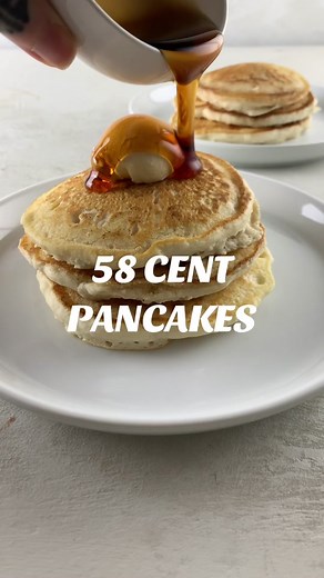 58 cent pancakes! Heres a super lazy budget meal for under $1. Its not a recipe but a reminder to dig through your pantry & use what you’ve got. Cheap meals thrown in throughout the week can change your life! •100g pancake mix •1/2 cup water •21g low calorie butter •1.5oz low calorie light syrup Cooks up in 5 minutes on the griddle or skillet. Im using Drew Barrymore griddle from walmart. #tiktok_collaboration #griddlecooking #budgetmeals #cheapmeals #lazycooking