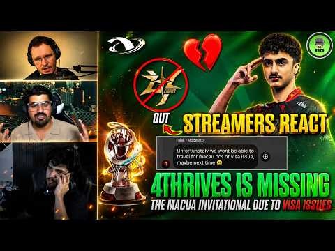 TEAM GOAT REPLACES 4T FOR MACAU PMMI 🥺💔 FALAK SICK 🤧 STREAMERS REACT