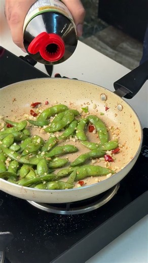 Chilli Garlic Edamame Recipe 🌶️🧄 | Quick & Healthy Restaurant Style Snack