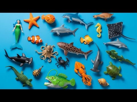 Relaxing Sea Animal Toy Unboxing, Ocean World Collection ASMR | Review