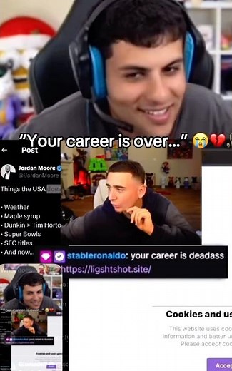 Stable Ronaldo trolls streamers with “jumpscare “ links #stableronaldo #lacy#jynxzi #funny