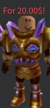 You Could’ve Got the Golden Korblox General for 20.00$!