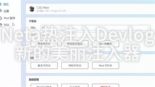 Neta更新了它的注入器