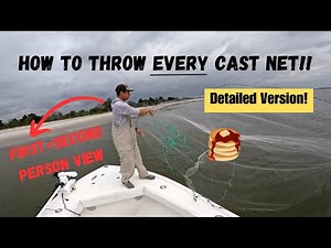 **Detailed Version:** How to Throw Every Cast Net From 4-12ft! Pro Tips + First & Second Person View