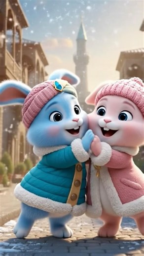 Sweet Love Dance🩵🩵🩵 #bunny#cutebunny#bunnydance#cuteanimation