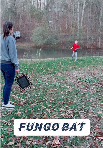 This fungo bat is great for practicing pop flies, line drives, and grounders! #fungo #baseball #softball #practice