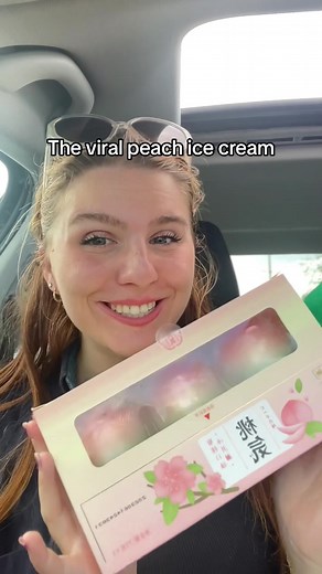 Delicious Peach Ice Cream Mukbang at T&T Supermarket in Montreal