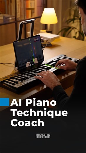 ROLI’s new AI Music Coach uses infrared hand tracking and conversational AI to watch finger movement, posture, and technique; giving real-time piano feedback inside the ROLI Learn app. | Interesting Engineering