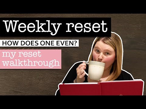 WEEKLY RESET 💜 Making a weekly reset checklist + My weekly reset routine | Organized for the week