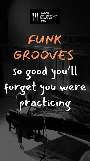 London Contemporary School of Piano on Instagram: "FUNK PIANO MASTERCLASS in 40 seconds! Watch Jack Marshall drop an addictive funk riff you’ll want to loop all weekend long. This mini masterclass gives you a tasty groove to sink your teeth into — tight, soulful, and super playable whether you’re intermediate or advanced. Here’s how to practise it like a pro: 1. Slow it right down — focus on feel, not speed. 2. Simplify the chords — keep it funky with just root and 7th. 3. Isolate the rhythm — c