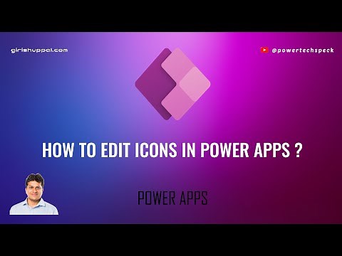 How to edit Table Icons in Power Apps ?