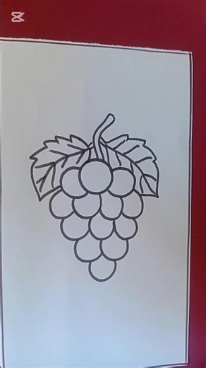 How to Draw Grapes 🍇 | Easy Step-by-Step Grapes Drawing for Beginners