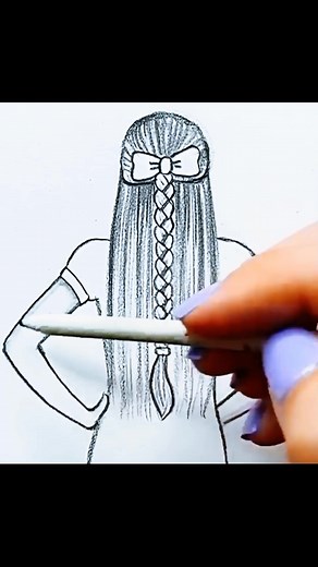 How to a draw a girl with long hair.😍Easy drawing tutorial.#fypppppppppppppp #artanddrawing72 #sketch #1millionaudition #pencildrawing #techontiktok #sad #Foryou #drawingtutorial #learning #fyp #viral #viralvideo #trending Y2k art style Video art Mexican art Art process Art trending Amazing art Art paint Art sketch Drawing of art Sketch pencil art anime Art tiktok drawing Chicano art Art ideas Artsketchbook Art work Messy art style.