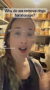 Taking the extra time to remove rings for storage is a small step to improve safety. #USDA #canning #safety | Teal House Farm