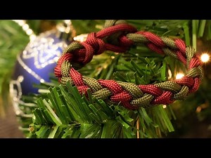 paracord Christmas Bracelet—4 Strand Braid
