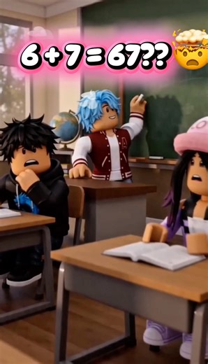 6+7 = 67?! This Kid Broke Math 🤯 #roblox #robloxshorts #robloxedit