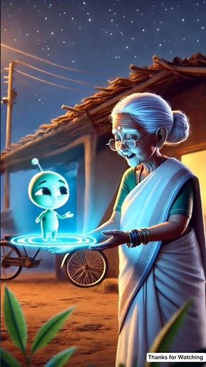 Alien Sends a Hologram to Grandma 👵🛸 | Heartfelt AI Story #ai #grandmother #alien #hologram #ufo