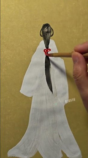 Ink painting with a traditional Chinese style, easy to learn at a glance! #Learn painting together