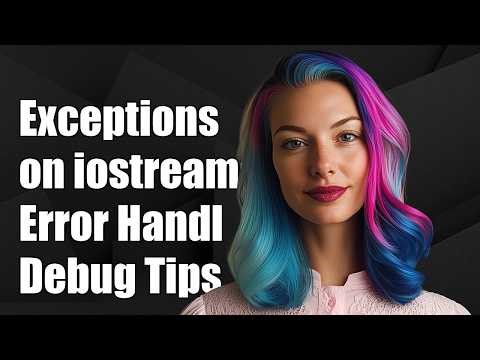 Exceptions on iostreams