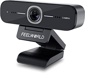 FEELWORLD WV207 USB Live Streaming Webcam Vertical Display Full HD 1080P External Computer Camera with Microphone for Laptop PC